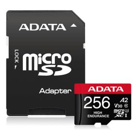  ADATA Memóriakártya MicroSDXC 256GB + Adapter ENDURANCE UHS-I A2 V30 (100/85)