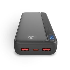   Nedis PBKPD20W225BK powerbank hordozható külső akkumulátor, power bank 20 000mAh, 1,5 / 1,67 / 2,0 / 2,22 / 3,0 A