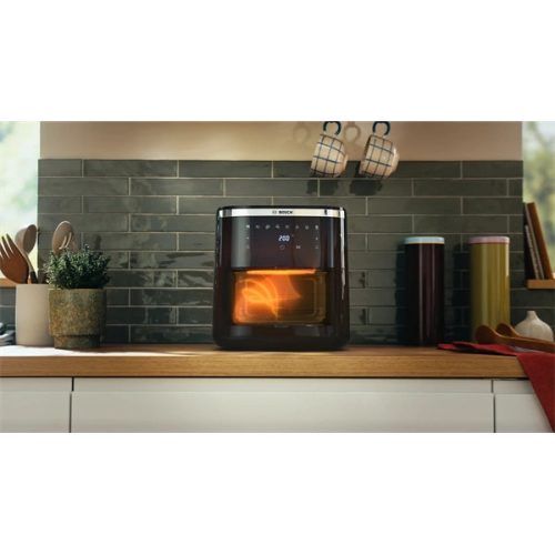 BOSCH MAF671B0 Serie6 Forrólevegős sütő, 7,2 l, betekintő ablak, 8 program, 1800W, Fekete