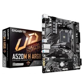 GIGABYTE Alaplap AM4 A520M H ARGB AMD A520, mATX