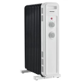   HEINNER HOH-M11WH-BK 11 tagos olajradiátor, állítható termosztát, 2300W, 3 hőmérséklet fokozat, Fehér