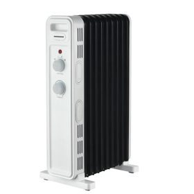   HEINNER HOH-M09WH-BK 9 tagos olajradiátor, állítható termosztát, 2200W, Fehér