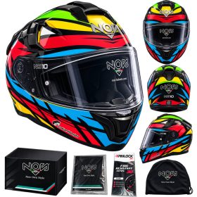   Bontott Helmet Full-Face NOS NS-10 Rubik Size ME / 12 hó jótállás