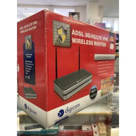   Bontott Digicom 8E4568 Modem Router ADSL/3G/4G/Ethernet WAN, 16 VPN IPSEC