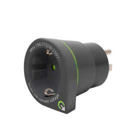   Q2POWER 1.200110-TH utazóadapter  Europe to USA”, bemeneti feszültség: 100-250 V, teljesítmény: 100 V - 1500 W / 250 V - 3750 W"