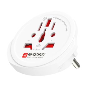   SKROSS 1.500211C-E utazó adapter, World to Europe”, max. 4000W"