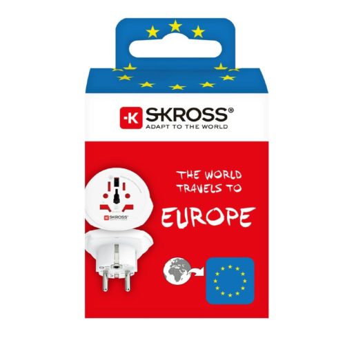 SKROSS 1.500211C-E utazó adapter, World to Europe”, max. 4000W"