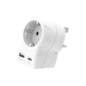   SKROSS 1.500283-E utazó adapter, Europe to UK", USB-C + USB-A 20W PD, gyorstöltés"