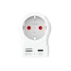 SKROSS 1.500283-E utazó adapter, Europe to UK", USB-C + USB-A 20W PD, gyorstöltés"