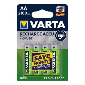  VARTA 56706 akkumulátor AA, NiMH akkumulátor, ceruza, 2100 mAh kapacitás, RTU - feltöltött és használatra kész, 4 db/csomag