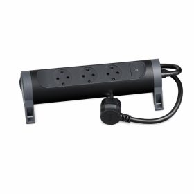   Legrand 694528 Elosztósor Premium 3x2P+F forgatható, 1,5 m vezetékkel, fekete