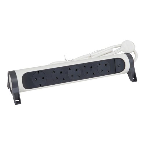 Legrand 694542 Elosztósor Premium 5x2P+F forgatható, 5 m vezetékkel, fehér