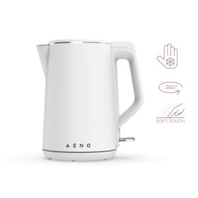   AENO AEK0002 EK2 vízforraló, 2200 W, 1.5 liter kapacitás, dupla falú, LED kijelzés, fehér
