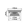 SAL BK 130 autóhangszóró pár, 130 mm, dupla kónusz, 2 x 50 Wmax, 4 Ohm, 50 - 19.000 Hz, 86 dB, PEI magas tölcsér, cellulóz mélyközép kónusz