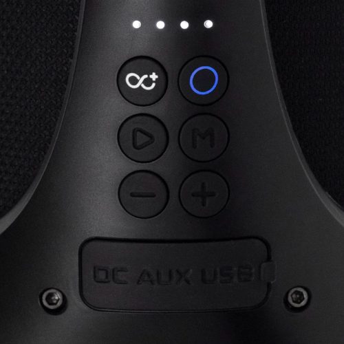 SAL BT 5000 hordozható bluetooth kihangosító, 2 x 25 W, sztereó boombox, FM rádió, USB, microSD, beépített mikrofon, RGB LED, ~30 óra üzemidő