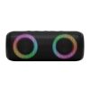 SAL BT2000 boombox, 2x10W, MP3 zenelejátszó, Bluetooth, mélysugárzó, basszus, RGB LED fényjáték, beépített akkumulátor, IPX5