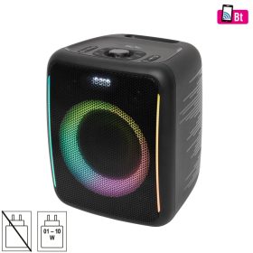 SAL BTCUBE hordozható Boombox, vezeték nélküli hangszóró, 70 watt, 3 hangszóró, Bluetooth TWS, IPX4, beépített akkumulátor   SAL BTCUBE hordozható Boombox, vezeték nélküli hangszóró, 70 watt, 3 hangszóró, Bluetooth TWS, IPX4, beépített akkumulátor