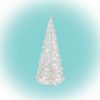 Home CDM 12 LED-es fenyőfa asztali dísz, 12cm, 3D akril dekoráció