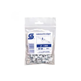 Home CHR 5 kábelbilincs szöggel, 5mm, 50 db, kerek vezetékhez   Home CHR 5 kábelbilincs szöggel, 5mm, 50 db, kerek vezetékhez