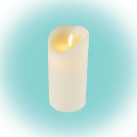   Home CMW 16 LED-es viaszgyertya, mozgó lángeffekt, valódi viasz, 1 db LED