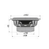 SAL CX 404 2 utas hangszórópár, 2 x 55 W, 100 mm, 4 Ohm, magas és mélyközép