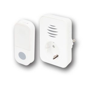   Home DBA1101AC vezeték nélküli csengő, elemes nyomógomb, max 110m hatótáv, 38 dallam, IP44 nyomógomb