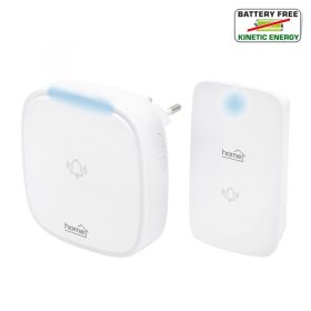 Home DBK 1500AC vezeték nélküli csengő, elem nélküli, 150m hatótáv, 36 dallam, 4 fokozatú hangerő, fényjelzés, kinetikus nyomógomb, 230V-os tápellátás   Home DBK 1500AC vezeték nélküli csengő, elem nélküli, 150m hatótáv, 36 dallam, 4 fokozatú hangerő, fényjelzés, kinetikus nyomógomb, 230V-os tápellátás