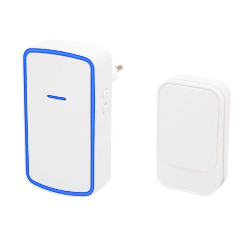 HOME DBK1002AC vezeték nélküli csengő, 100m hatótáv, 38 dallam, fényjelzés, IP68, szabályozható hangerő, fényjelzés