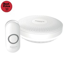   Honeywell Home DCR313N vezeték nélküli csengő, 150m hatótáv, 84 dB, 6 dallam, LED jelzőfény, IP55, 868 MHz
