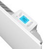 Noirot E216215 Inova V 1500 BL hősugárzó, 1500 W, IP24 védettség, nyitott ablak érzékelő, beépített termosztát LCD-vel, fali kivitel