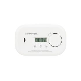   FireAngel FA6812-EU szén-monoxid vészjelző, cserélhető elem, 10 év várható üzemidő, LCD kijelző, fehér