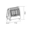 HOME FG420 hordozható infravörös gáz fűtőtest, max. 4,2 kW, 3 fokozat, ODS, piezoelektromos gyújtás
