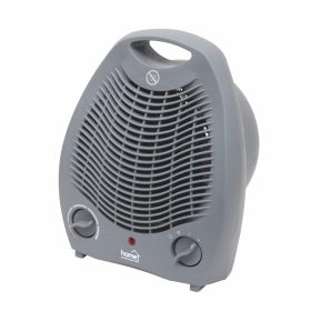   HOME FK1M ventilátoros fűtőtest, max. 2000 W, 2 fokozat, 3 funkció, termosztát, szürke színű