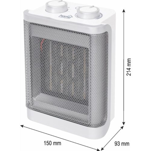 HOME FK50 kerámia fűtőtest, max. 1500 W, 2 fokozat, termosztát, 3 üzemmód, PTC fűtőelem