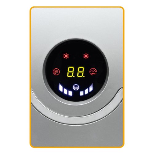 Home FKF 56202 fali ventilátoros fűtőtest, 1000W/2000W, heti program, távirányító, ezüst