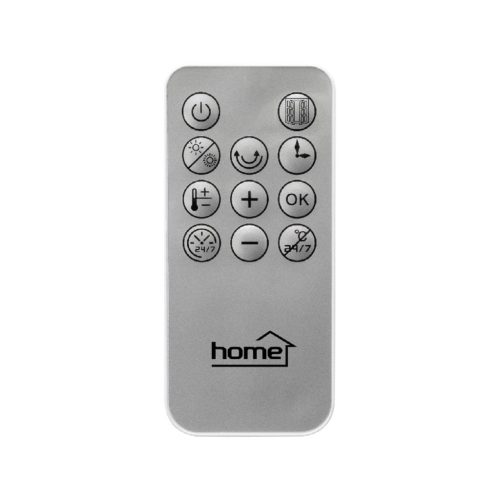 Home FKF 56202 fali ventilátoros fűtőtest, 1000W/2000W, heti program, távirányító, ezüst