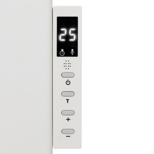 HOME FKIR450 hordozható/fali infrasugárzó fűtőtest, 450 W, Wifi, digitális termosztát, gyerekzár, LED kijelző, távirányító