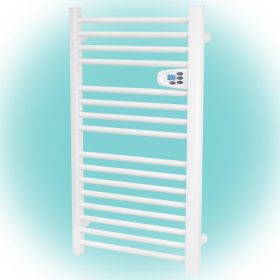   Home FKTW 501 fali elektromos törölközőszárító, 500W, LCD, fehér