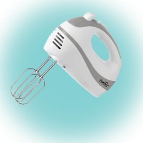 Home HG KM 18 kézi mixer, teljesítmény 250 W, 5 sebességfokozat, TURBO fokozat, habverő és dagasztó karok, fehér   Home HG KM 18 kézi mixer, teljesítmény 250 W, 5 sebességfokozat, TURBO fokozat, habverő és dagasztó karok, fehér