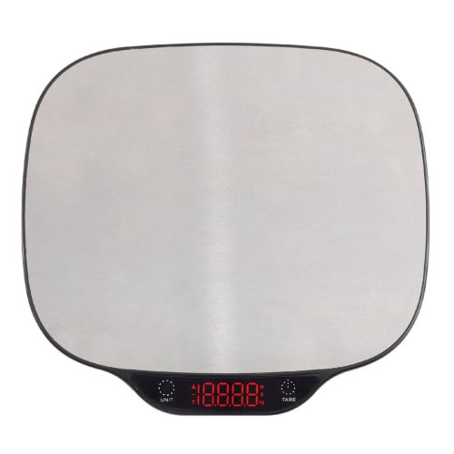Home HG M 15 konyhai mérleg, méréshatár 15 kg, mérési pontosság: 1 g, tára funkció, világító piros LED kijelzővel, automatikus kikapcsolás,