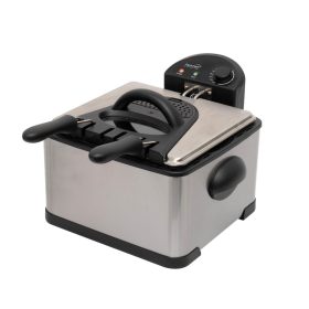   Home HGOLS4 olajsütő, 2000 W, max. 6 literes olajtartály, rozsdamentes készülékház, 3 sütőkosár