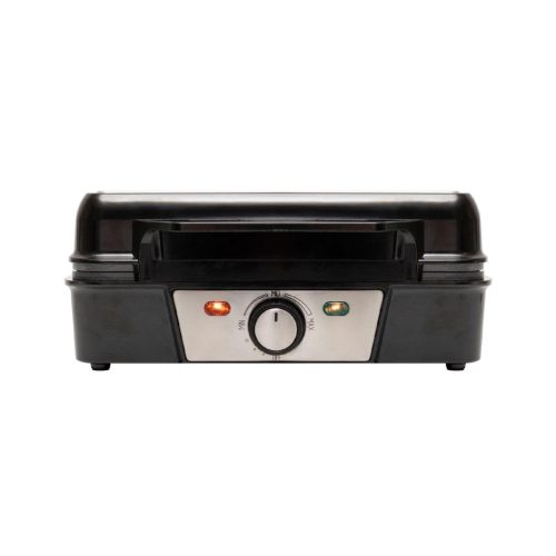 Home HGOS4 ostyasütő és sajtos tallér sütő, 1200 W, rozsdamentes burkolat, jelzőfények, 160–235 °C