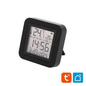 Home HSTHR távirányító, hő- és páratartalom mérő, óra, LCD kijelző, Smart Life, Tuya Smart, okos otthon, telefonos értesítés, automatizálás, eszközvezérlés, riasztás, USB tápellátás   Home HSTHR távirányító, hő- és páratartalom mérő, óra, LCD kijelző, Smart Life, Tuya Smart, okos otthon, telefonos értesítés, automatizálás, eszközvezérlés, riasztás, USB tápellátás