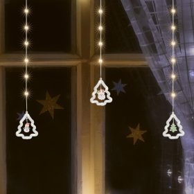 Home KAF110WW fényfüggöny, kül- és beltéri kivitel, 2,7 méter, 110 db melegfehér microLED, Mikulás és hóember figurák   Home KAF110WW fényfüggöny, kül- és beltéri kivitel, 2,7 méter, 110 db melegfehér microLED, Mikulás és hóember figurák