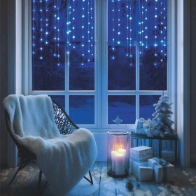 HOME KAF50DLEDWH DOT LED-es fényfüggöny, 50db hidegfehér DOT LED, 81cm, állófényű, adapteres tápellátás, beltéri kivitel   HOME KAF50DLEDWH DOT LED-es fényfüggöny, 50db hidegfehér DOT LED, 81cm, állófényű, adapteres tápellátás, beltéri kivitel