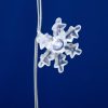 HOME KAF50WH LED-es hópehely fényfüggöny, 1,35 m, 50 db hidegfehér LED, hálózati tápellátás, beltéri kivitel