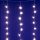HOME KAF50WW LED-es hópehely fényfüggöny, 1,35 m, 50 db melegfehér LED, hálózati tápellátás, beltéri kivitel