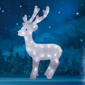 Home KDA 30 akril rénszarvas, 50 db LED, IP44, kültéri, beltéri   Home KDA 30 akril rénszarvas, 50 db LED, IP44, kültéri, beltéri