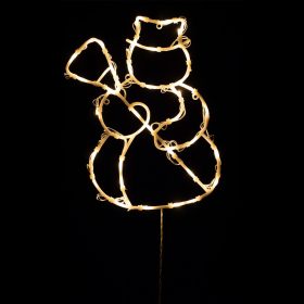 HOME KID507BWW hóember ablakdísz, 35 db melegfehér LED, időzítő, elemes, beltéri kivitel   HOME KID507BWW hóember ablakdísz, 35 db melegfehér LED, időzítő, elemes, beltéri kivitel