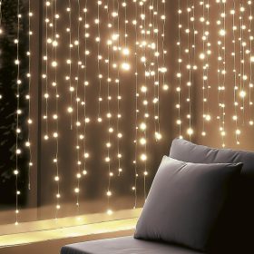   HOME KIN168DWW DOT LED-es fényfüggöny, 168 db melegfehér DOT LED, állófényű, átlátszó vezeték, 12x14 LED, beltéri adapteres kivitel